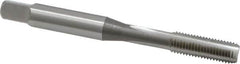 OSG - #10-32 UNF, H3, 3 Flute, Bottoming Chamfer, Bright Finish, High Speed Steel Hand STI Tap - 2-3/8" OAL, 7/8" Thread Length, 0.152" Square Size, Series 126 - Exact Tooling