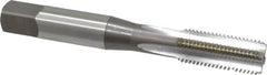 OSG - 5/16-24 UNF, H3, 4 Flute, Bottoming Chamfer, Bright Finish, High Speed Steel Hand STI Tap - 2-23/32" OAL, 1-1/8" Thread Length, 0.238" Square Size, Series 126 - Exact Tooling