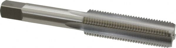 OSG - 7/16-20 UNF, H3, 4 Flute, Bottoming Chamfer, Bright Finish, High Speed Steel Hand STI Tap - 3-5/32" OAL, 1-7/16" Thread Length, 0.242" Square Size, Series 126 - Exact Tooling