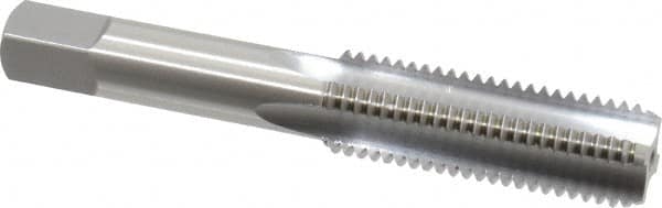 OSG - 1/2-13 UNC, H3, 4 Flute, Bottoming Chamfer, Bright Finish, High Speed Steel Hand STI Tap - 3-3/8" OAL, 1-21/32" Thread Length, 0.275" Square Size, Series 126 - Exact Tooling