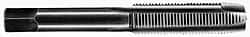 OSG - #3-48 UNC, 2 Flute, Oxide Finish, High Speed Steel Spiral Point Tap - Bottoming Chamfer, Right Hand Thread, 1-13/16" OAL, 1/2" Thread Length, 0.141" Shank Diam, 2B Class of Fit, Series 105B - Exact Tooling