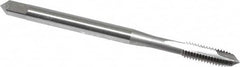 OSG - #4-40 UNC, H1, 2 Flutes, Plug Chamfer, Bright Finish, High Speed Steel Spiral Point STI Tap - 1-7/8" OAL, 0.141" Shank Diam, 9/16" Thread Length, Series 125 - Exact Tooling