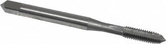 OSG - #6-32 UNC, H2, 2 Flutes, Plug Chamfer, Bright Finish, High Speed Steel Spiral Point STI Tap - 2" OAL, 0.141" Shank Diam, 11/16" Thread Length, Series 125 - Exact Tooling