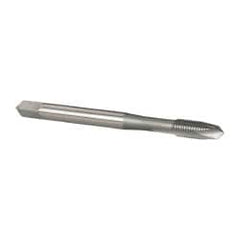 OSG - #6-40 UNF, H2, 2 Flutes, Plug Chamfer, Bright Finish, High Speed Steel Spiral Point STI Tap - 2" OAL, 0.141" Shank Diam, 11/16" Thread Length, Series 125 - Exact Tooling