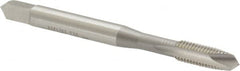 OSG - #8-32 UNC, H2, 2 Flutes, Plug Chamfer, Bright Finish, High Speed Steel Spiral Point STI Tap - 2-1/8" OAL, 0.168" Shank Diam, 3/4" Thread Length, Series 125 - Exact Tooling