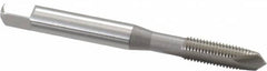 OSG - #10-32 UNF, H2, 2 Flutes, Plug Chamfer, Bright Finish, High Speed Steel Spiral Point STI Tap - 2-3/8" OAL, 0.194" Shank Diam, 7/8" Thread Length, Series 125 - Exact Tooling