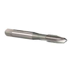 OSG - 1/4-20 UNC, H2, 3 Flutes, Plug Chamfer, Bright Finish, High Speed Steel Spiral Point STI Tap - 2-1/2" OAL, 0.255" Shank Diam, 1" Thread Length, Series 125 - Exact Tooling