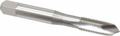 OSG - 5/16-24 UNF, H2, 3 Flutes, Plug Chamfer, Bright Finish, High Speed Steel Spiral Point STI Tap - 2-23/32" OAL, 0.318" Shank Diam, 1-1/8" Thread Length, Series 125 - Exact Tooling