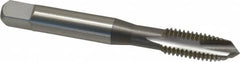 OSG - 1/4-20 UNC, H3, 3 Flutes, Plug Chamfer, Bright Finish, High Speed Steel Spiral Point STI Tap - 2-1/2" OAL, 0.255" Shank Diam, 1" Thread Length, Series 125 - Exact Tooling