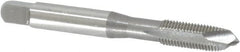 OSG - 1/4-28 UNF, H3, 3 Flutes, Plug Chamfer, Bright Finish, High Speed Steel Spiral Point STI Tap - 2-1/2" OAL, 0.255" Shank Diam, 1" Thread Length, Series 125 - Exact Tooling
