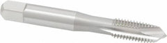 OSG - 5/16-18 UNC, H3, 3 Flutes, Plug Chamfer, Bright Finish, High Speed Steel Spiral Point STI Tap - 2-23/32" OAL, 0.318" Shank Diam, 1-1/8" Thread Length, Series 125 - Exact Tooling