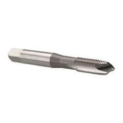 OSG - 5/16-24 UNF, H3, 3 Flutes, Plug Chamfer, Bright Finish, High Speed Steel Spiral Point STI Tap - 2-23/32" OAL, 0.318" Shank Diam, 1-1/8" Thread Length, Series 125 - Exact Tooling