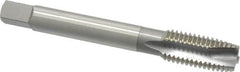 OSG - 3/8-16 UNC, H3, 3 Flutes, Plug Chamfer, Bright Finish, High Speed Steel Spiral Point STI Tap - 2-15/16" OAL, 0.381" Shank Diam, 1-1/4" Thread Length, Series 125 - Exact Tooling