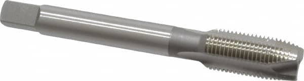 OSG - 3/8-24 UNF, H3, 3 Flutes, Plug Chamfer, Bright Finish, High Speed Steel Spiral Point STI Tap - 2-15/16" OAL, 0.381" Shank Diam, 1-1/4" Thread Length, Series 125 - Exact Tooling