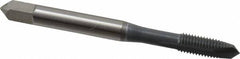OSG - #8-32 UNC, H3, 2 Flutes, Plug Chamfer, elektraLUBE Finish, High Speed Steel Spiral Point STI Tap - 2-1/8" OAL, 3/4" Thread Length, Series 125 - Exact Tooling