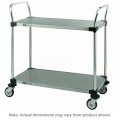 Metro - Carts; Type: Utility ; Load Capacity (Lb.): 375.000 ; Number of Shelves: 2 ; Width (Inch): 18 ; Length (Inch): 30 ; Height (Inch): 38 - Exact Tooling