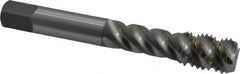 OSG - 7/16-14 UNC, 4 Flute, 50° Helix, Bottoming Chamfer, Bright Finish, High Speed Steel Spiral Flute STI Tap - Right Hand Flute, 3-5/32" OAL, 0.429" Shank Diam, 1-7/16" Thread Length - Exact Tooling