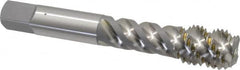OSG - 1/2-13 UNC, 4 Flute, 50° Helix, Bottoming Chamfer, Bright Finish, High Speed Steel Spiral Flute STI Tap - Right Hand Flute, 3-3/8" OAL, 0.48" Shank Diam, 1-21/32" Thread Length - Exact Tooling