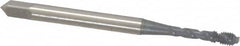 OSG - #2-56 UNC, 2 Flute, 50° Helix, Bottoming Chamfer, elektraLUBE Finish, High Speed Steel Spiral Flute STI Tap - 1-3/4" OAL, 7/16" Thread Length - Exact Tooling