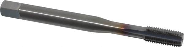 OSG - 5/16-24 UNF 2B 5 Flute TiCN Finish Solid Carbide Straight Flute Machine Tap - Modified Bottoming, Right Hand Thread, 90mm OAL, 1-1/8" Thread Length, Oversize - Exact Tooling