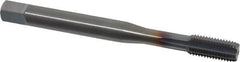 OSG - 5/16-24 UNF 2B 5 Flute TiCN Finish Solid Carbide Straight Flute Machine Tap - Modified Bottoming, Right Hand Thread, 90mm OAL, 1-1/8" Thread Length, Oversize - Exact Tooling