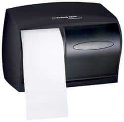 Kimberly-Clark Professional - Coreless Double Roll Plastic Toilet Tissue Dispenser - 7-5/8" Wide x 7-5/8" High x 6" Deep, Gray - Exact Tooling