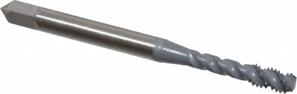 OSG - #6-32 UNC, 3 Flute, 50° Helix, Bottoming Chamfer, elektraLUBE Finish, High Speed Steel Spiral Flute STI Tap - 2" OAL, 11/16" Thread Length - Exact Tooling