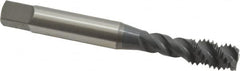 OSG - 1/4-20 UNC, 3 Flute, 50° Helix, Bottoming Chamfer, elektraLUBE Finish, High Speed Steel Spiral Flute STI Tap - 2-1/2" OAL, 1" Thread Length - Exact Tooling