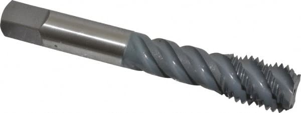 OSG - 1/2-13 UNC, 4 Flute, 50° Helix, Bottoming Chamfer, elektraLUBE Finish, High Speed Steel Spiral Flute STI Tap - 3-3/8" OAL, 1-21/32" Thread Length - Exact Tooling