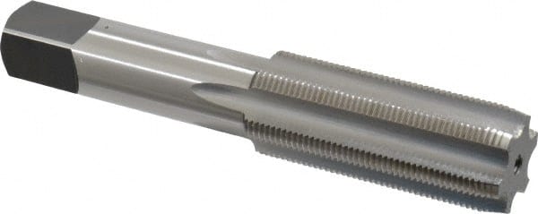 OSG - 7/8-20 UNEF 6 Flute Bright Finish High Speed Steel Straight Flute Standard Hand Tap - Plug, Right Hand Thread, 4-11/16" OAL, 2-7/32" Thread Length, H3 Limit, Oversize - Exact Tooling