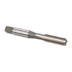 OSG - 5/16-32 UNEF 4 Flute Bright Finish High Speed Steel Straight Flute Standard Hand Tap - Bottoming, Right Hand Thread, 2-23/32" OAL, 1-1/8" Thread Length, H3 Limit, Oversize - Exact Tooling