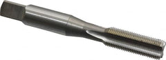OSG - 3/8-32 UNEF 4 Flute Bright Finish High Speed Steel Straight Flute Standard Hand Tap - Bottoming, Right Hand Thread, 2-15/16" OAL, 1-1/4" Thread Length, H3 Limit, Oversize - Exact Tooling
