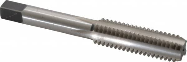 OSG - 7/16-14 UNC 4 Flute Oxide Finish High Speed Steel Straight Flute Standard Hand Tap - Bottoming, Left Hand Thread, 3-5/32" OAL, H3 Limit - Exact Tooling