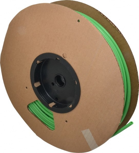 Parker - 0.18" ID x 1/4" OD, 1/32" Wall Thickness, 250' Long, Nylon Tube - Green, 250 Max psi, -65 to 200°F - Exact Tooling