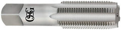 OSG - 1-3/8 - 8 6 Flute Bright Finish High Speed Steel Straight Flute Standard Hand Tap - Bottoming, Right Hand Thread, 6-1/16" OAL, 3" Thread Length, H5 Limit, Oversize - Exact Tooling