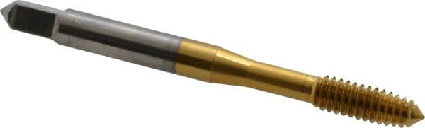 OSG - #12-24 UNC H6 Thread Limit Plug Thread Forming Tap - Cobalt, TiN Finish, 2-3/8" OAL, 15/16" Thread Length, Right Hand Thread, Series HY-PRO NRT - Exact Tooling