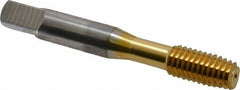 OSG - 3/8-16 UNC H5 Thread Limit Plug Thread Forming Tap - Cobalt, TiN Finish, 2-15/16" OAL, 1-1/4" Thread Length, Right Hand Thread, Series HY-PRO NRT - Exact Tooling
