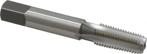 OSG - 1/16-27 NPT Thread, 4 Flute Standard Pipe Tap - 2-1/8" OAL, 11/16" Thread Length, 5/16" Shank Diam, Bright Finish, High Speed Steel - Exact Tooling