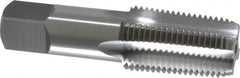 OSG - 1/2-14 NPT Thread, 4 Flute Standard Pipe Tap - 3-1/8" OAL, 1-3/8" Thread Length, 11/16" Shank Diam, Bright Finish, High Speed Steel - Exact Tooling