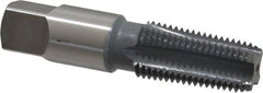 OSG - 1/4-18 NPT Thread, 4 Flute Standard Pipe Tap - 2-7/16" OAL, 1-1/16" Thread Length, 9/16" Shank Diam, elektraLUBE Finish, High Speed Steel - Exact Tooling