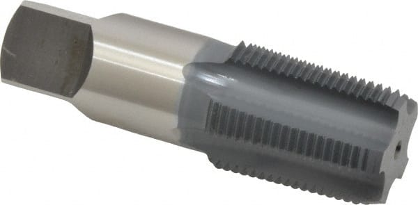 OSG - 3/4-14 NPT Thread, 5 Flute Standard Pipe Tap - 3-1/4" OAL, 1-3/8" Thread Length, 29/32" Shank Diam, elektraLUBE Finish, High Speed Steel - Exact Tooling