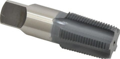 OSG - 3/4-14 NPT Thread, 5 Flute Standard Pipe Tap - 3-1/4" OAL, 1-3/8" Thread Length, 29/32" Shank Diam, elektraLUBE Finish, High Speed Steel - Exact Tooling