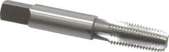 OSG - 1/16-27 NPTF Thread, 4 Flute Standard Pipe Tap - 2-1/8" OAL, 11/16" Thread Length, 5/16" Shank Diam, Bright Finish, High Speed Steel - Exact Tooling