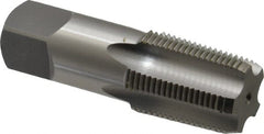 OSG - 3/4-14 NPTF Thread, 5 Flute Standard Pipe Tap - 3-1/4" OAL, 1-3/8" Thread Length, 29/32" Shank Diam, Bright Finish, High Speed Steel - Exact Tooling