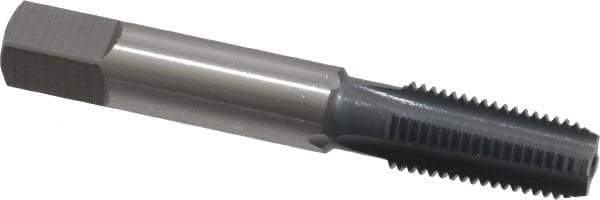 OSG - 1/16-27 NPTF Thread, 4 Flute Standard Pipe Tap - 2-1/8" OAL, 11/16" Thread Length, 5/16" Shank Diam, elektraLUBE Finish, High Speed Steel - Exact Tooling