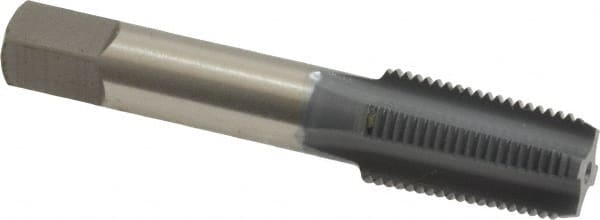 OSG - 1/8-27 NPTF Thread, 4 Flute Standard Pipe Tap - 2-1/8" OAL, 3/4" Thread Length, 5/16" Shank Diam, elektraLUBE Finish, High Speed Steel - Exact Tooling
