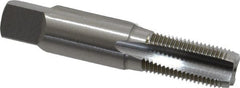 OSG - 1/8-27 NPS Thread, 4 Flute Standard Pipe Tap - 2-1/8" OAL, 3/4" Thread Length, 7/16" Shank Diam, Bright Finish, High Speed Steel - Exact Tooling