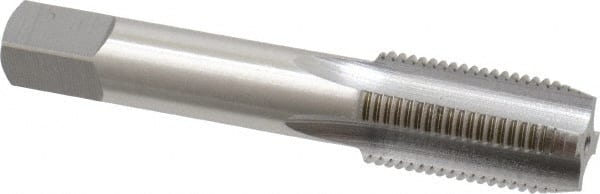 OSG - 1/8-27 NPS Thread, 4 Flute Standard Pipe Tap - 2-1/8" OAL, 3/4" Thread Length, 5/16" Shank Diam, Bright Finish, High Speed Steel - Exact Tooling