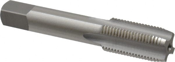 OSG - 1/8-27 NPSF Thread, 4 Flute Standard Pipe Tap - 2-1/8" OAL, 3/4" Thread Length, 5/16" Shank Diam, Bright Finish, High Speed Steel - Exact Tooling