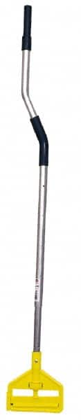 Rubbermaid - 54 to 66" Swivel & Telescoping Metal Quick Connect Mop Handle - 1 to 1-1/4" Wet Mop Head Band, Polypropylene Connector, Use with Wet Mops - Exact Tooling